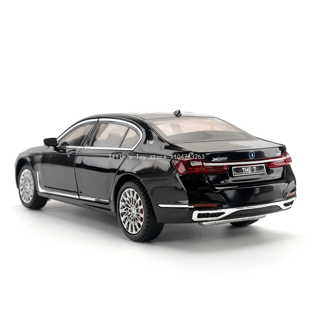 1:24 le modèle 760Li en alliage moulé sous pression voiture jouets son lumière retirer véhicules miniatures cadeaux d'anniversaire pour garçon modèle ornement 10