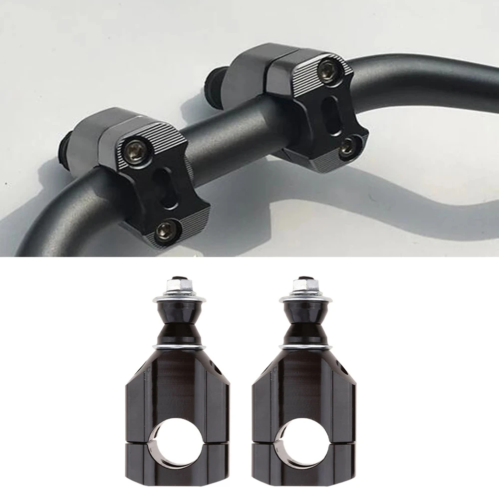 28MM Universal Motorcycle Handlebar Heightening Code Handlebar Riser Clamp Faucet Pressure Code Black