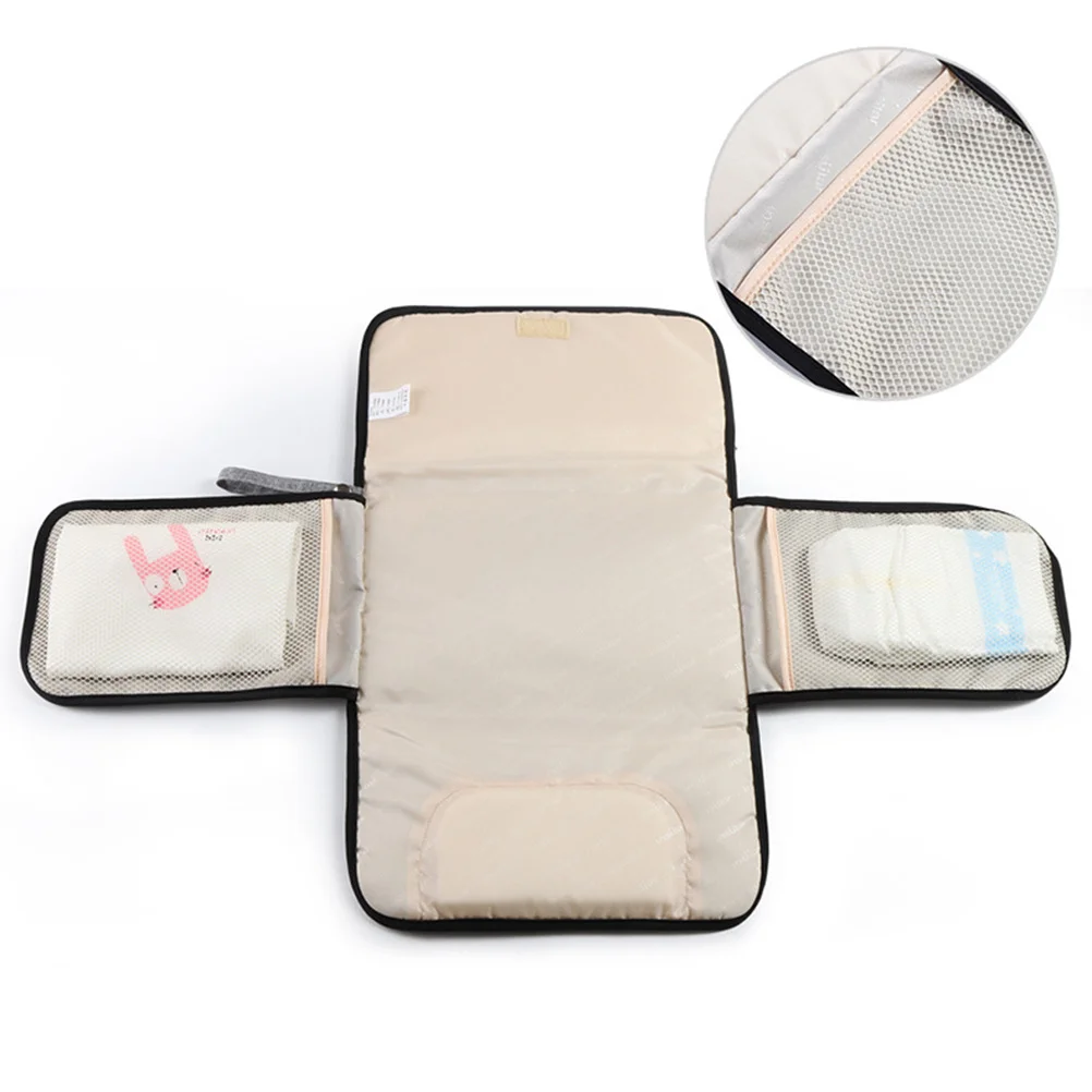 

1Pcs Baby Diaper Mat Portable Foldable Waterproof Diaper Change Pad Lightweight Infant Travel Newborn Nappies Changing Mat Grey