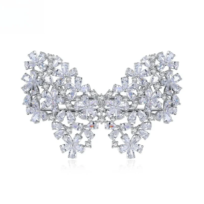 

Butterfly hairpin, high-end zircon butterfly light luxury top clip, one-word clip, hair accessories temperament, headgear