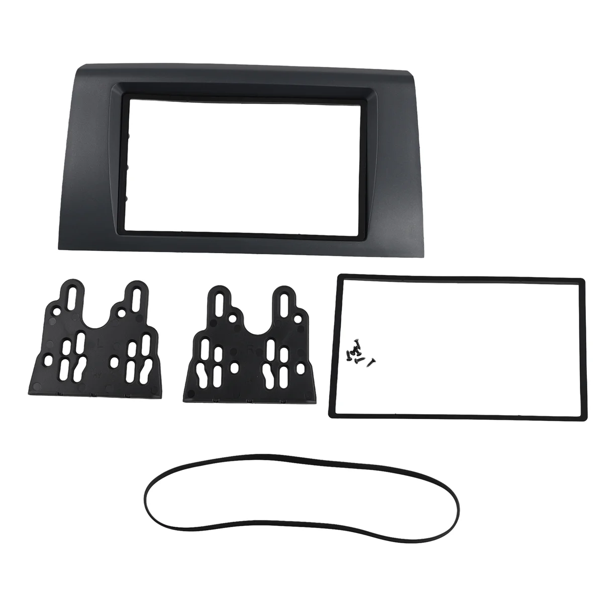 #719M For Suzuki Swift 2005-2010 2 Din Audio Panel DVD Navigation Panel Frame Car Fascias Stereo Radio Panel (dark gray)