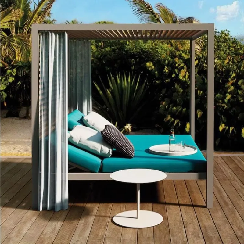 двойной деревянный курорт для отдыха, отеля, сада, бассейна, стул, патио, шезлонг, кровать от солнца, пляжная гостиная, уличная шезлонг, уличная мебель