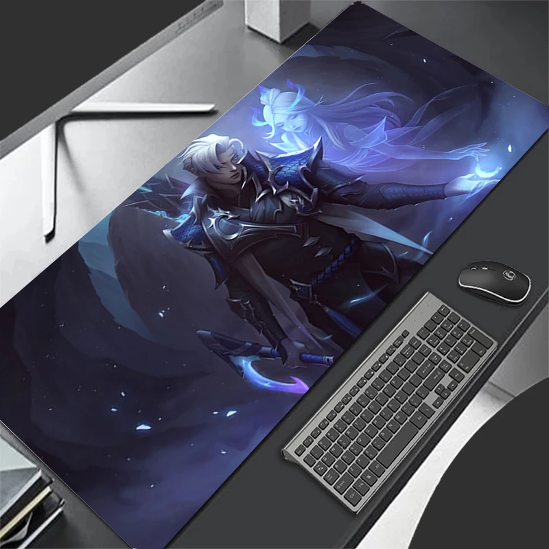 Mousepad Pattern Mouse Pad Desk Mat Computer Gaming HD Keyboard Pad Aphelios L-league Of Legends Rubber Mat Non Slip Mouse Mat