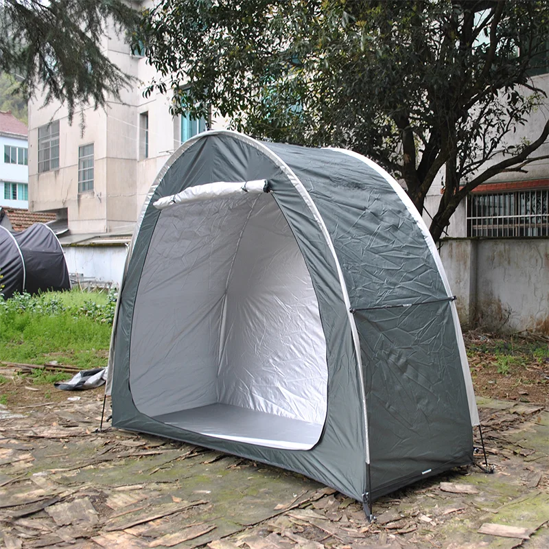 Silver Coated Awning for Camping, Bike Storage Room, Large Space Tent, Bicycle Shed Tent, 200x80x165cm