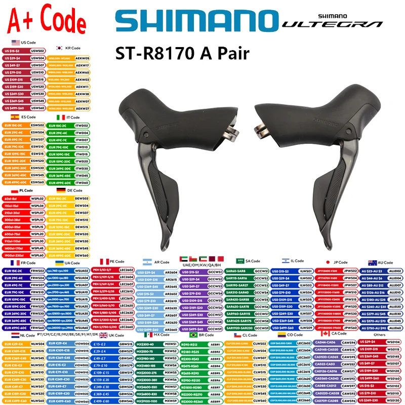 SHIMANO ULTEGRA Di2 ST-R8170 Hydraulic Disc Brake Dual Control Handle 2x12 Speed R8170 Shifter For Road Bike Original Shimano