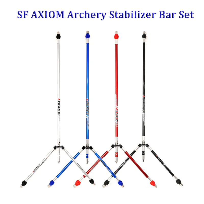 

SF AXIOM Archery Bow Stabilizer Bar Set Recurve Bow Carbon Fiber Balance Rod With Dampers Weights Shooting Equipment