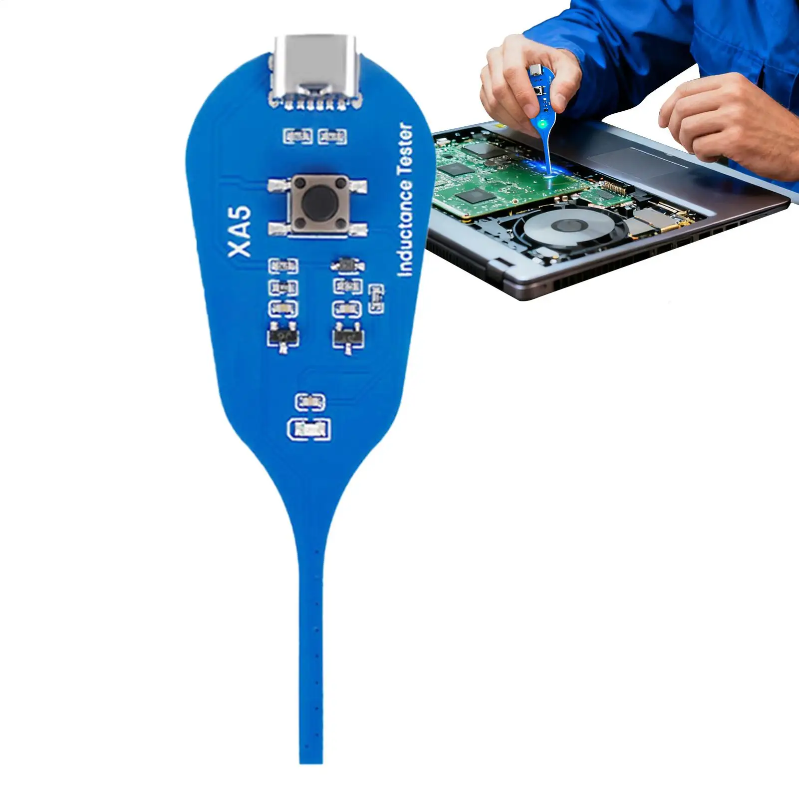 Inductance Tester Electromagnetic Non-Contact Fault Detection Tool for Phone Computer PCB Motherboard Repair Diagnostics