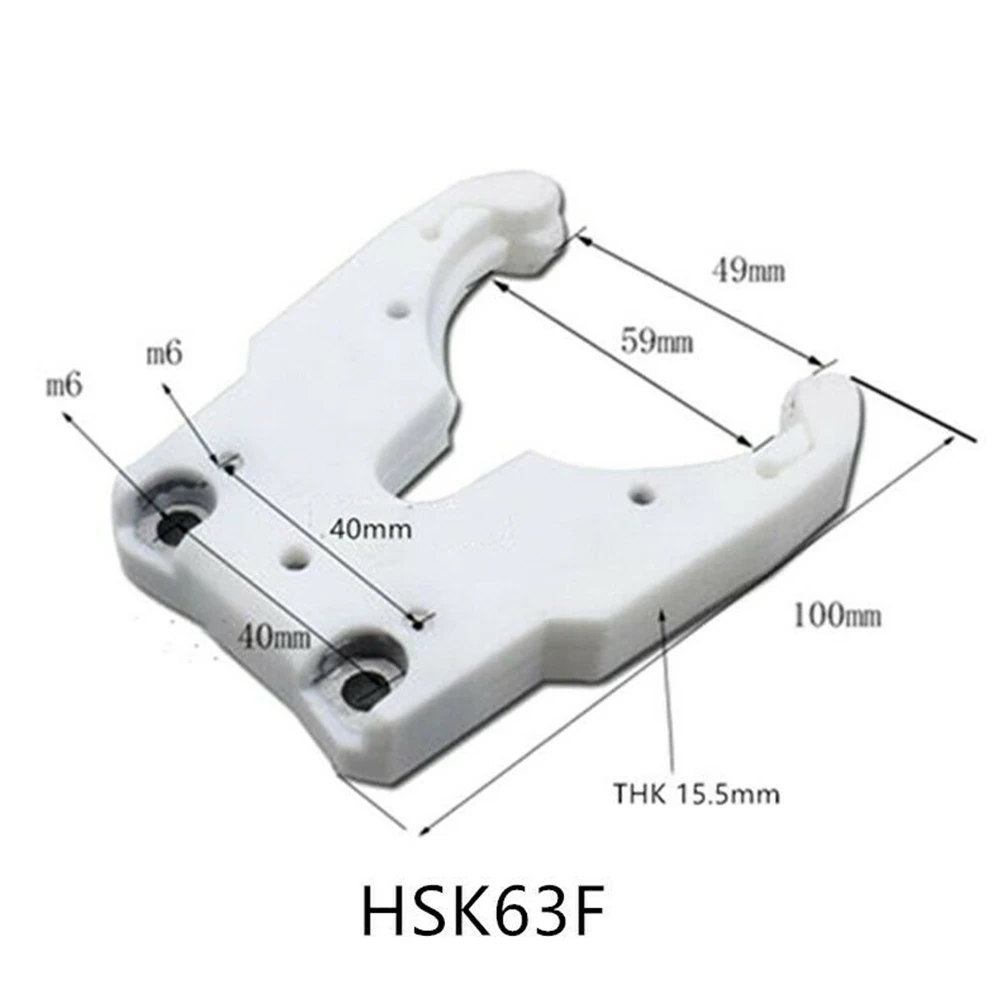 For Engraving Machine Tool Holder Clamp CNC Tool 1pcs 3.94x3.31x0.61in Accessories Changer Fixed Handle HSK63F Plastic