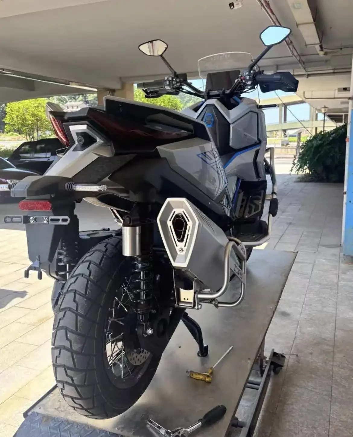 【Precise Fit】For ZONTES 368G scooter muffler exhaust pipe protection bar anti-fall bar side body modification accessories