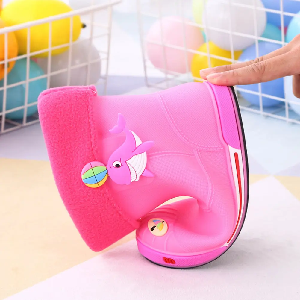 

Kids Rain Boots Cartoon Design Waterproof Non-Slip Premium Material Rainy Day Protection Outdoor Use for Children All Seasons