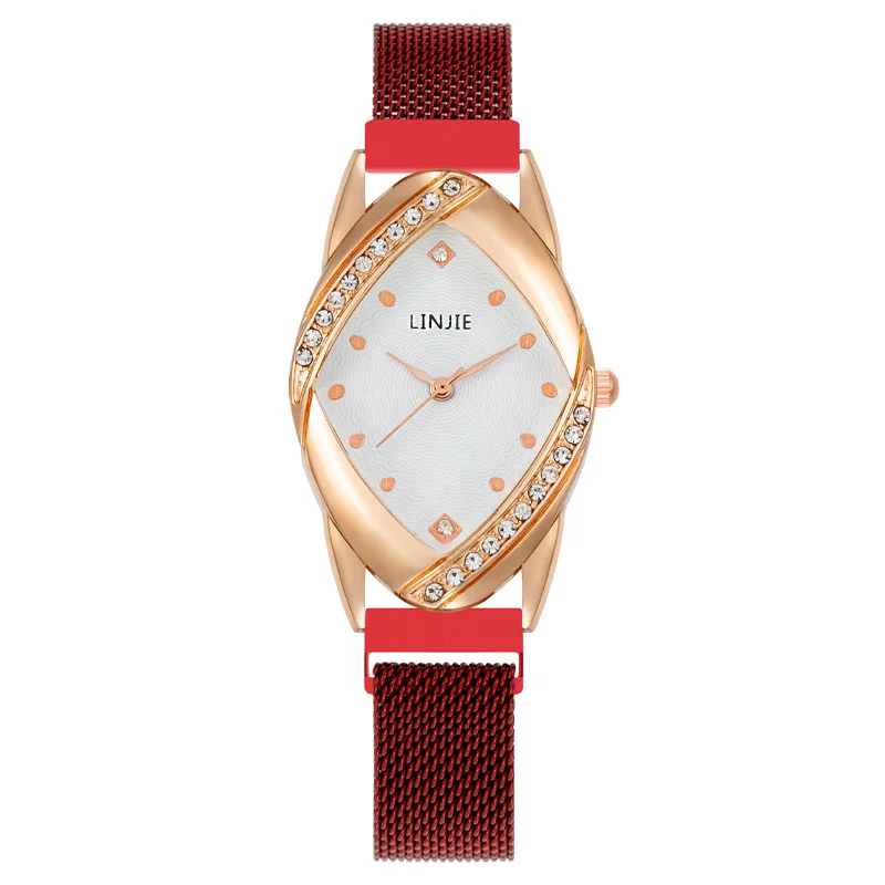 Women's Quartz Watch Fashion Diamond Encrusted Watch Movement Popular Female Watches Casual Ladies Watch Daily Wear Girl Gifts