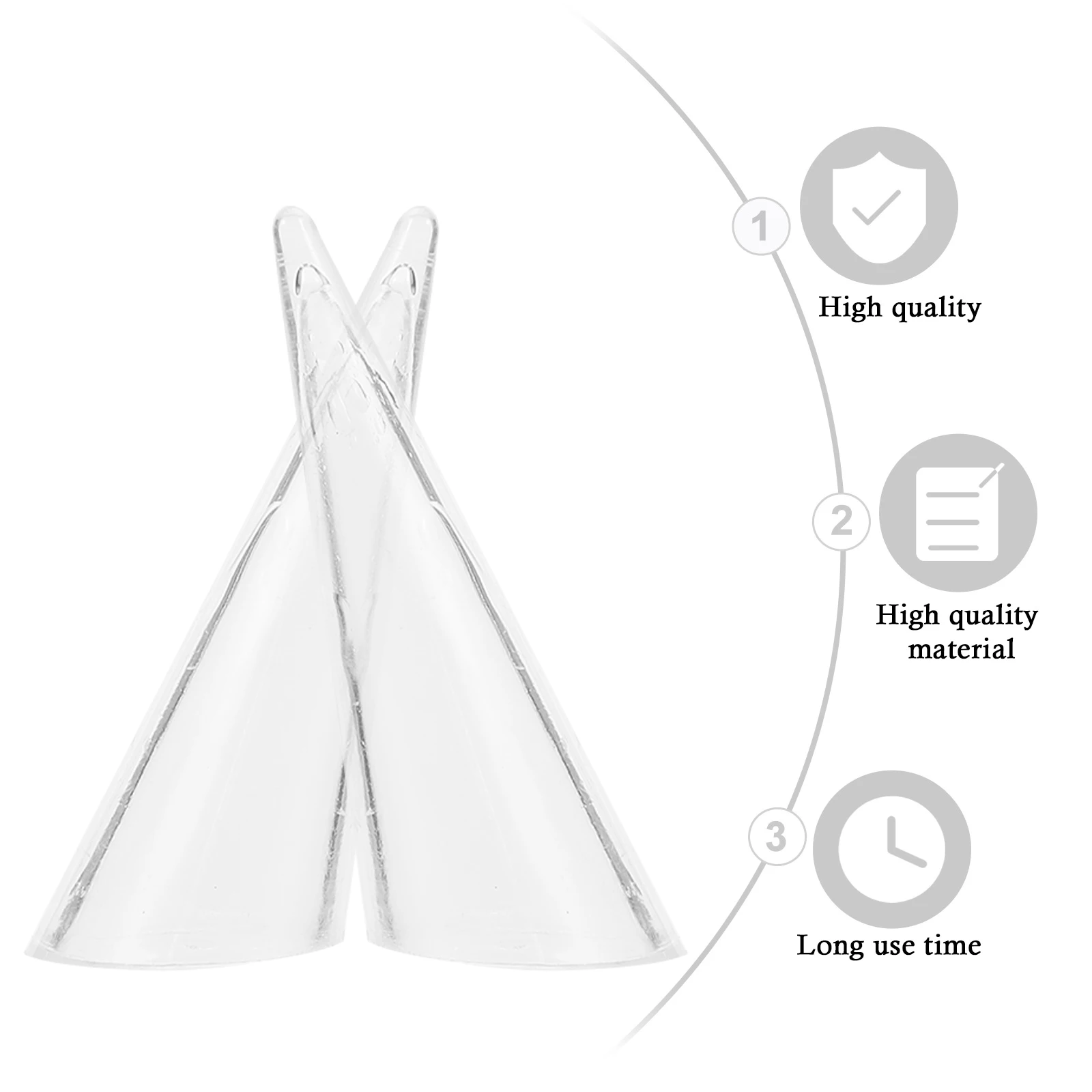 

10Pcs Jewelry Organizer Rack Acrylic Ring Display Stand Tapered Design Portable Lightweight for Retail Trade Show Display