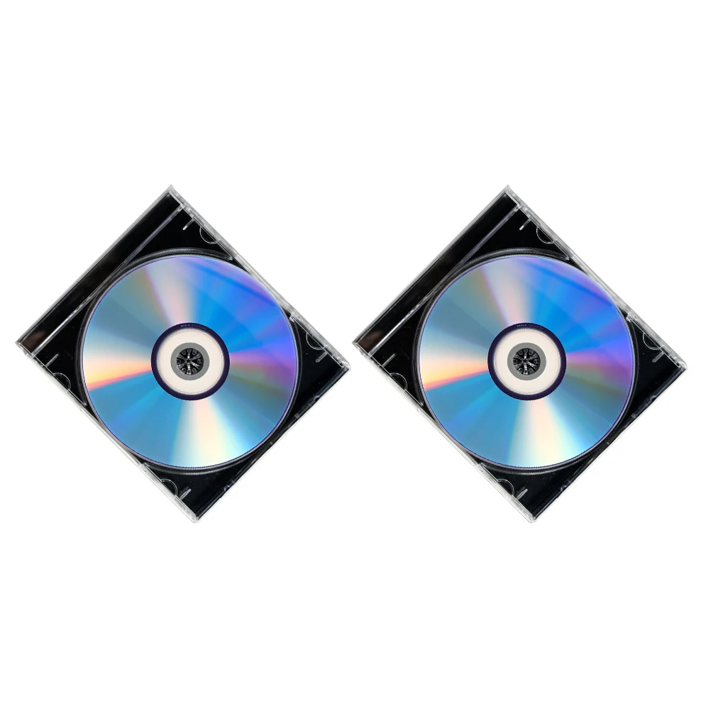 

2 set 2 Sets Blank Dvd Discs Recordable Media Writable Dvds Jewel Case Box Music Storage High Capacity Long Term