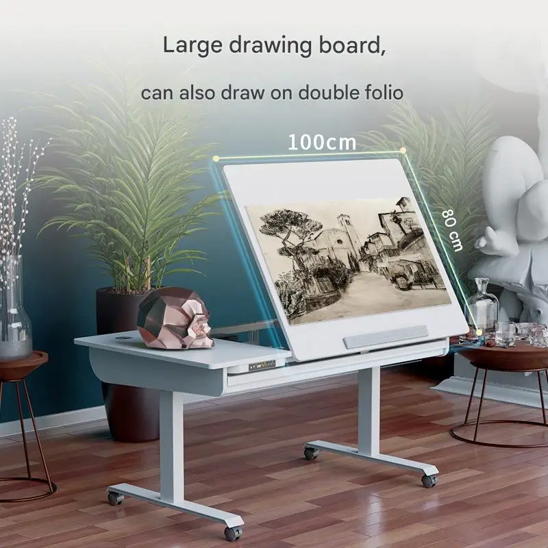

HD1 Стол для рисования для начальной школы Электрический подъемный учебный стол Откидной регулируемый стол для каллиграфии