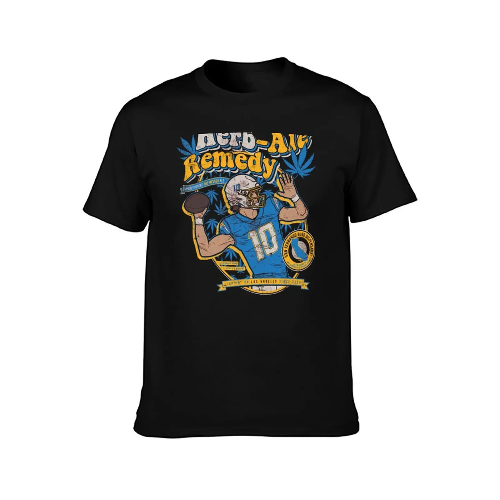 Justin Herbert Herb ale Remedy T-Shirt Fashion Pattern Printed Tee Shirt T-Shirt
