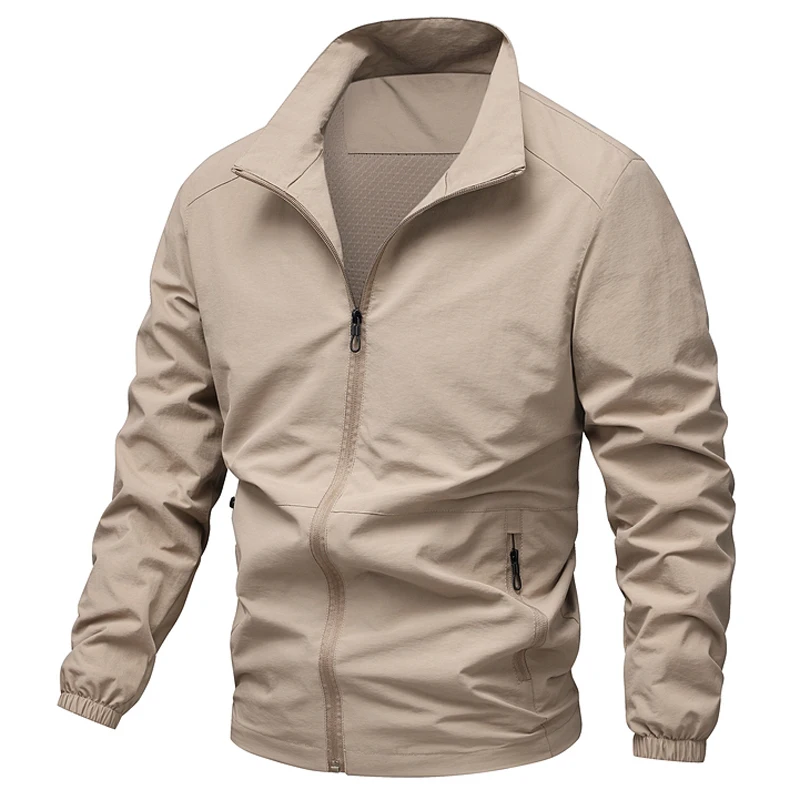 2026 Men  Windbreaker Bomber Jacket Outdoor Gym Jogger Sport Hiking Running Coat Men ClothingSpring Lightweight Varsity Jacket