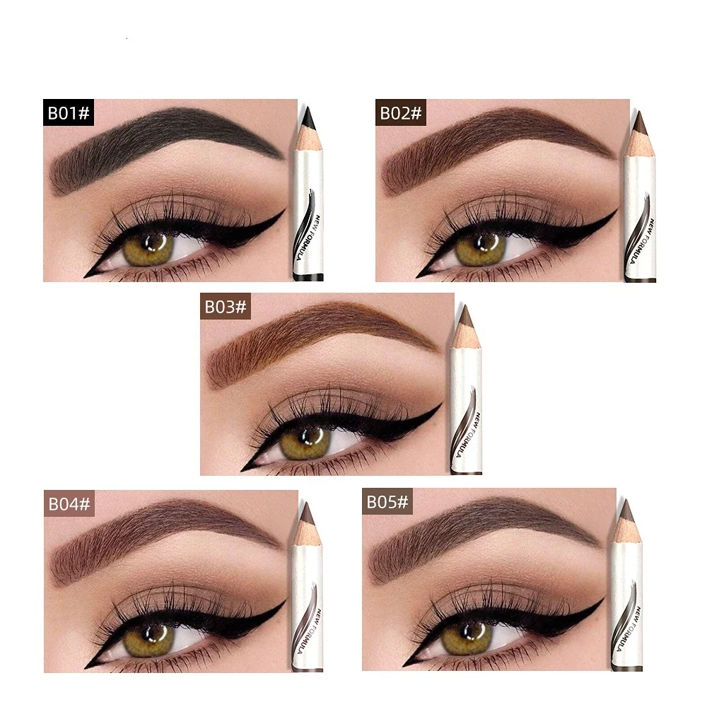 Makeup Menow Eyebrow Pencil Eyebrow Marker Waterproof Eyebrow Tattoo for Eyebrows 5 Colors Enhancer Dye Tint Pen Long Lasting