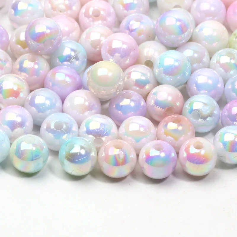 6/8/10/12/14/16mm Imitation Natural Pearls ABS Beads Acrylic Spacer Beads For Jewelry Making Diy Bracelet Necklace Accessories