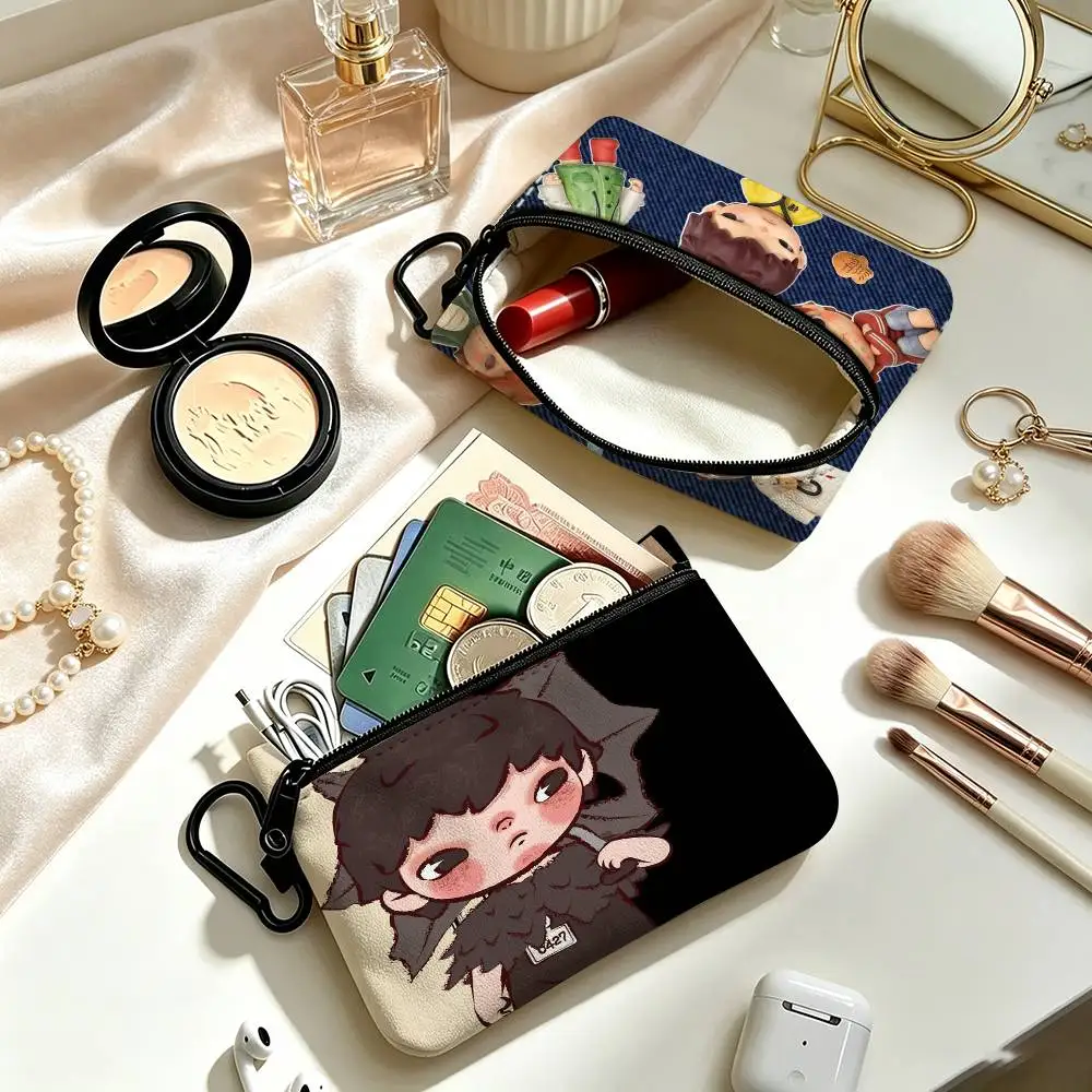 CARTOON H-Hironoes Mysterious-Artistic   Wear-resistant Oxford Cloth Coin Purse Portable Backpack Hanging Card Storage Bag