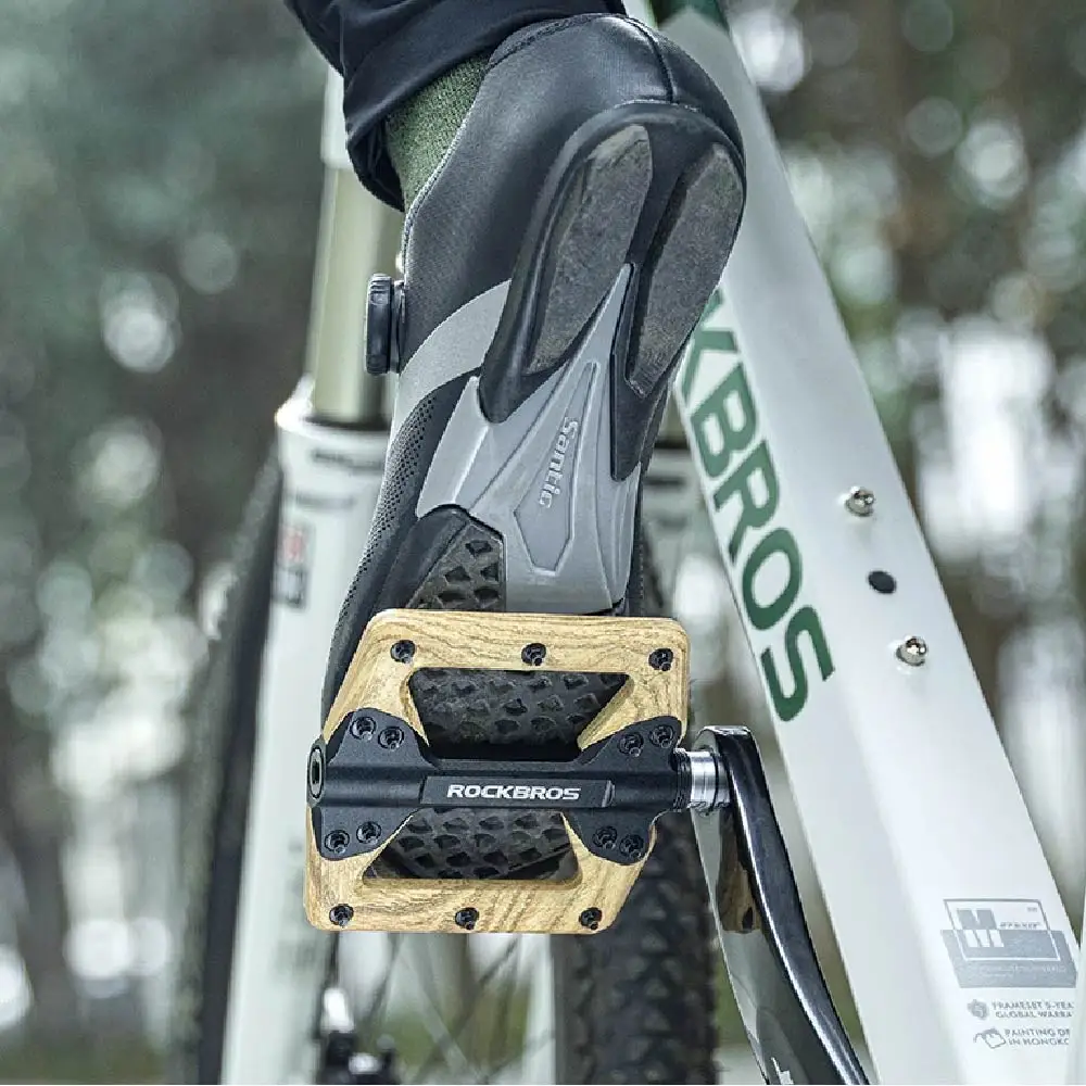 

Велосипедные педали ROCKBROS, сверхлегкая противоскользящая подножка, педаль для шоссейного велосипеда MTB, плоский велосипедный уплотнительный подшипник, универсальный резьбовой порт