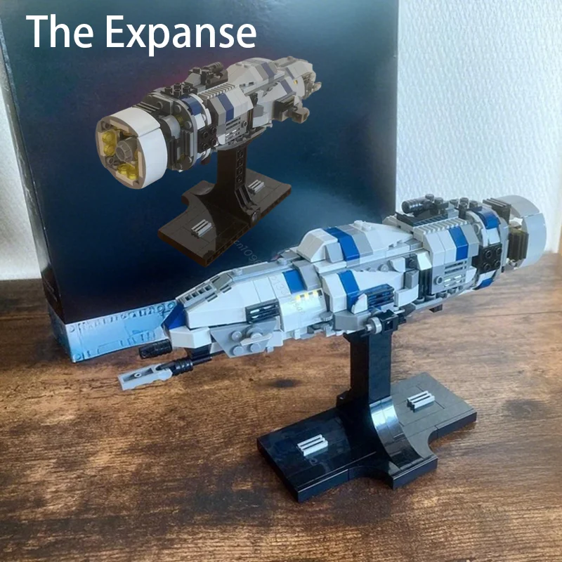 

NEW MOC Space Rocinante The Expanse Spaceship Building Blocks Set Interstellar Assembly Model Building Blocks Birthday Toys Gift