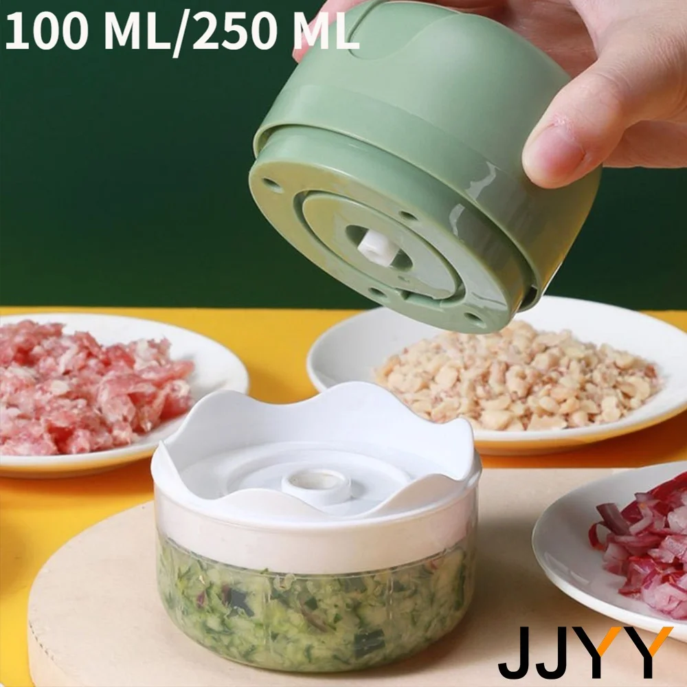 Electric Garlic Chopper Mini Food Processor USB Wireless Rechargeable Portable Blender Baby Food Maker Vegetable Meat Grinder
