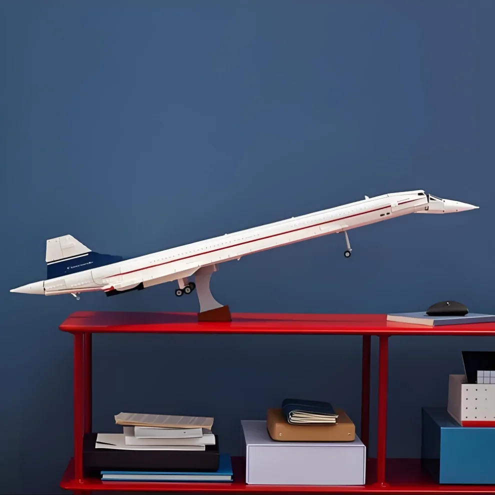 2025 New Airbus Concorde Building Kit Supersonic Airliner Space Shuttle 10318 Model Educational Toy For Children Birthday Gift