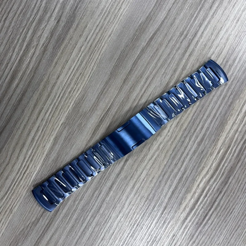 No Gaps Titanium Alloy Strap for Huawei Watch 4Pro Mars, 72g Watchband Bracelet Wristbands Belt Accessorie, Silver / Blue Color
