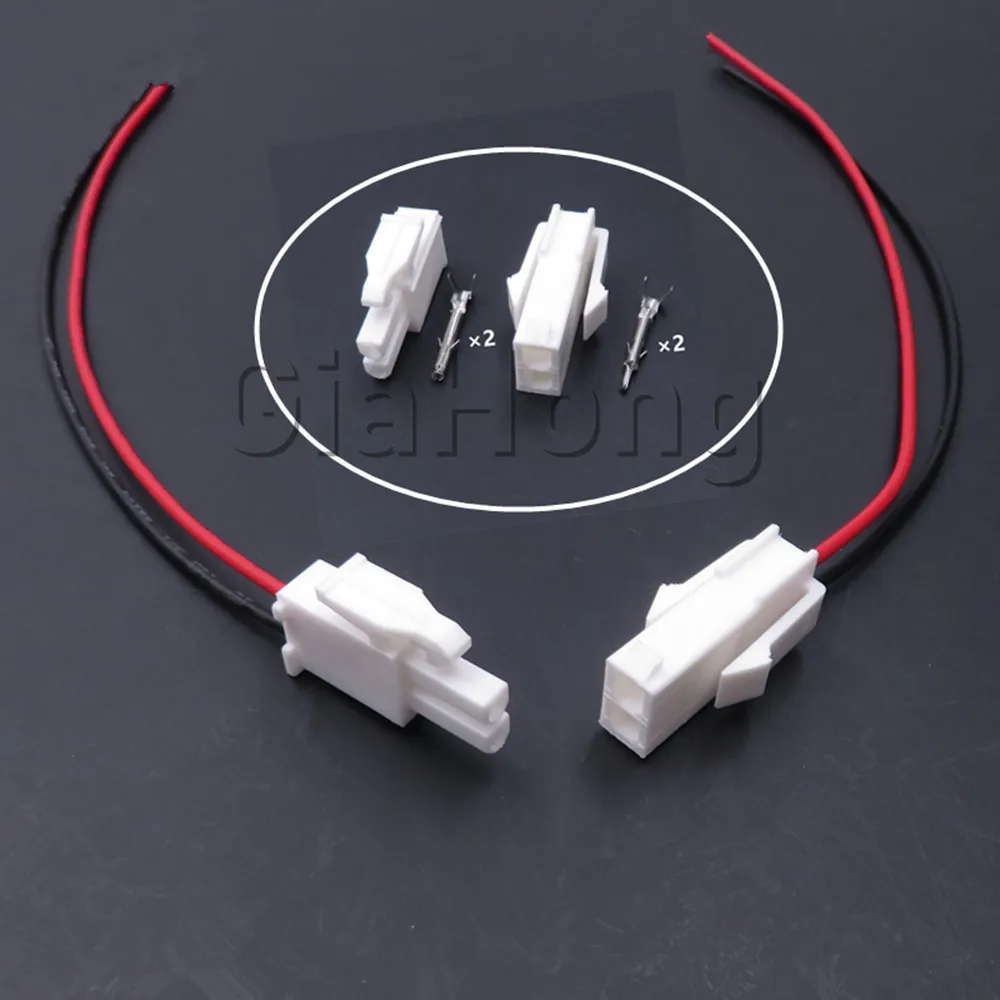 1 Set 2 Ways FL-R FL-P Car High Temperature Resistance Wiring Socket FL Motor Connector 4.14mm Auto AC Assembly Accessories