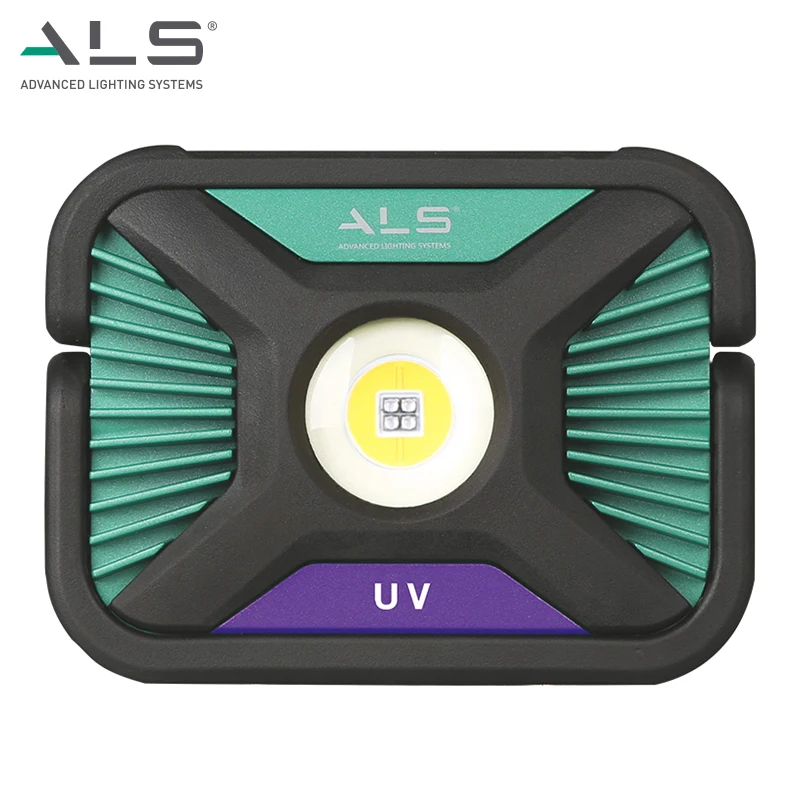 ALS Magnetic Waterproof Rechargeable COB & UV LED Spot Light Work Light Professional Emergency Light