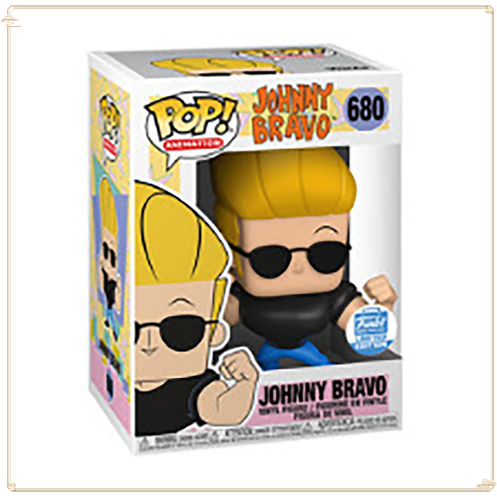 لعبة FUNKO Pocket Johnny Bravo شخصيات الحركة نماذج مضحكة إبداعية مجموعة هدايا العيد ألعاب مصنوعة يدويًا زينة عيد الميلاد