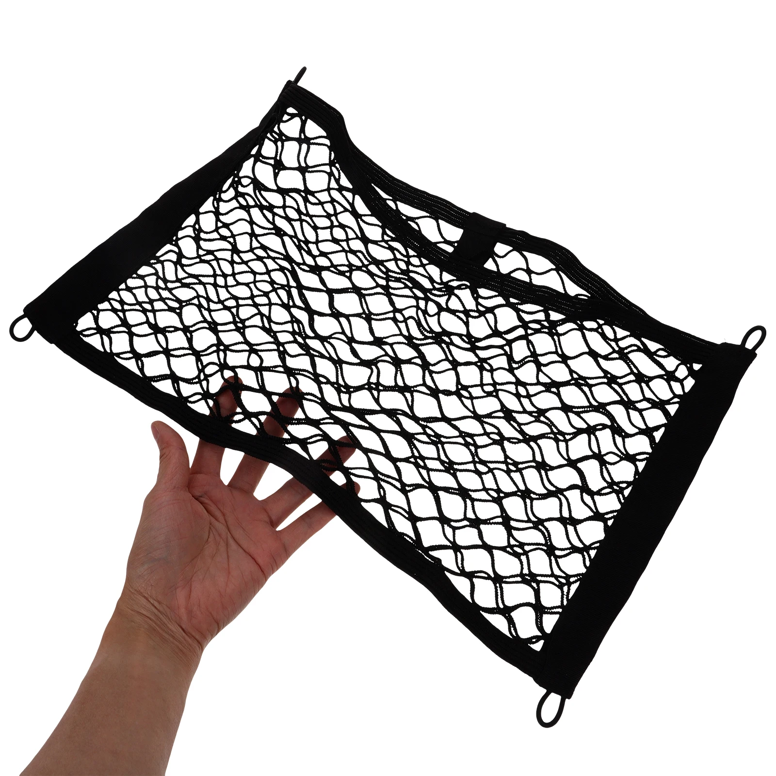 

Double Layer Car Seat Mesh Storage Net Elastic Cargo Holder Truck Boat Rv Interior Seat Back Organizer Net