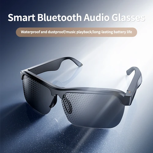 Imagen 2 del producto Gafas inteligentes 8K AI con cámara de 100MP Chat GPT Touch gafas de sol deportivas Bluetooth llamada vídeo reproductor de música para hombres mujeres 2025 nuevo