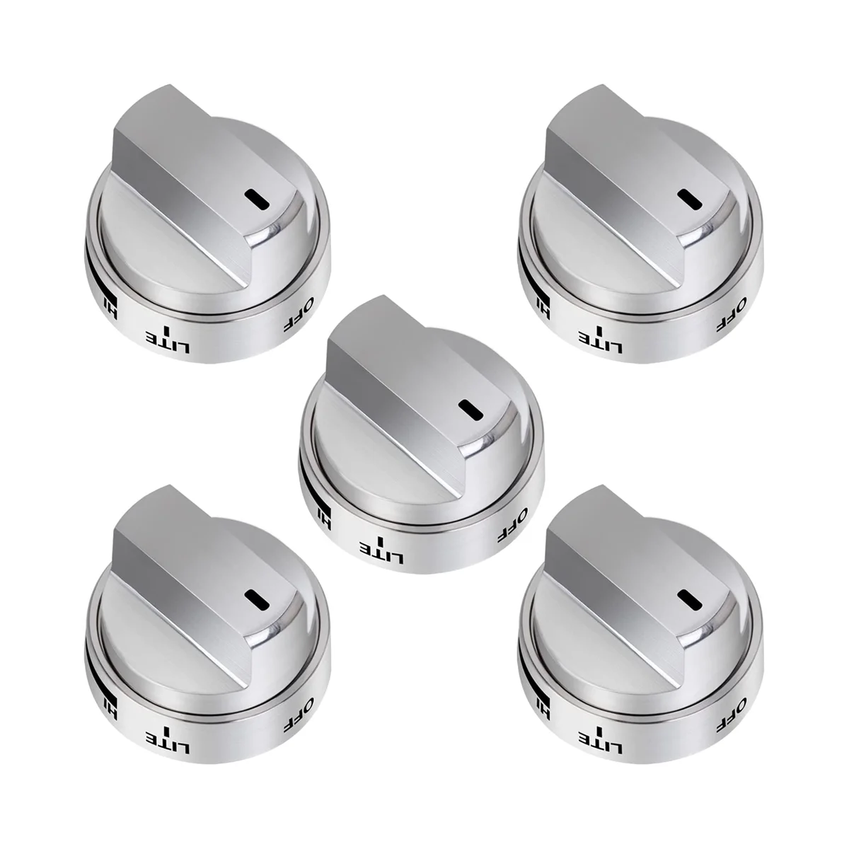 5PCS AEZ73453509 Stove Knobs Burner Control Knobs for LG Gas Stove/Oven/Range Knobs Replace for AEZ72909008,AP5669773