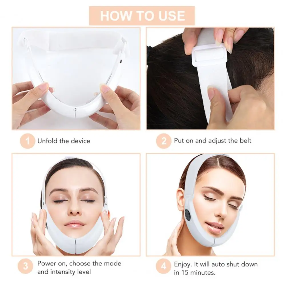 1 Set Comfortabele Micro Huidige Verminderen Rimpel Face-Lifting Apparaat V Gezicht Machine Anti-Aging Lift Up Gezicht overzicht