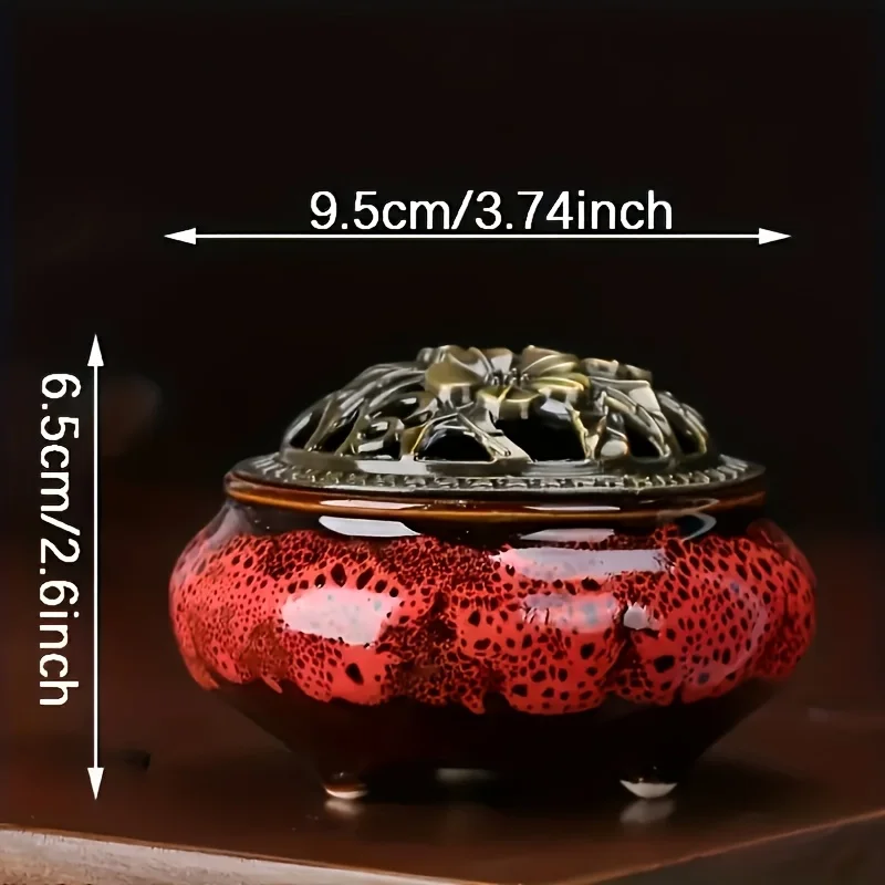 Kreativer Spiral-Aromatherapie-Zigarettenhalter für Zuhause, als dekorativer, cooler Holzofen für Räucherstäbchen im Innenbereich verwendbar. – Detail 3