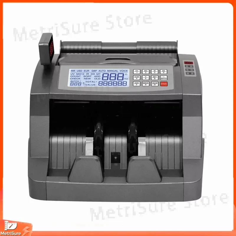 AL-6300 Money Counter Currency Detector Bill Counter Cash Counting for USD EUR GBP CNY with UV MG IR Detection