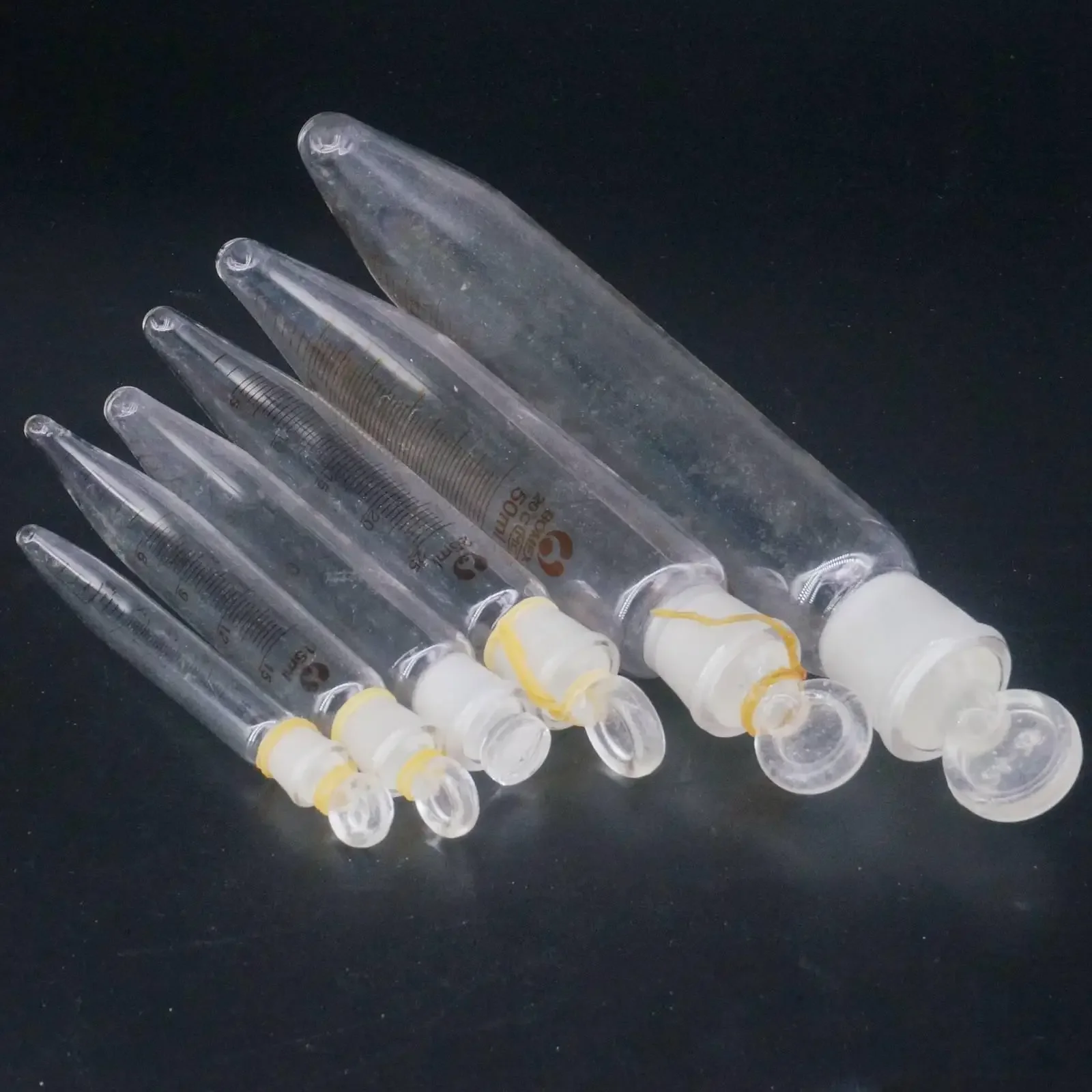 5ml 10ml 15ml 20ml 25ml 50ml 100ml Lab Borosilicate Glass Conical Bottom Centrifuge Tube Scaled With Stopper Glassware