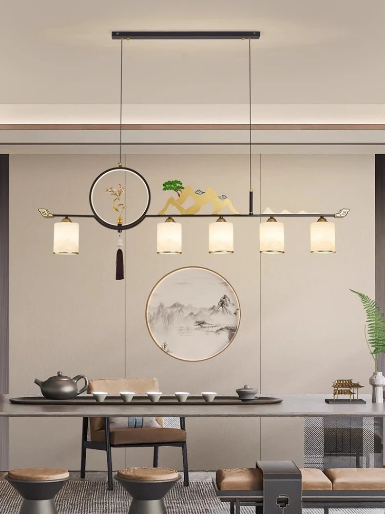 *Nuovo lampadario da ristorante cinese Lampada da sala da tè in stile cinese Zen Lampada da bar con parole atmosferiche di fascia alta semplice