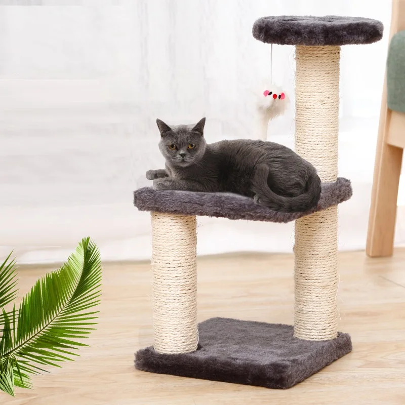 Imagem -02 - Multi-level Cat Tree Escalada Frame Pet Scratch Móveis Scratcher Guardas Raspador Suprimentos Home Decor