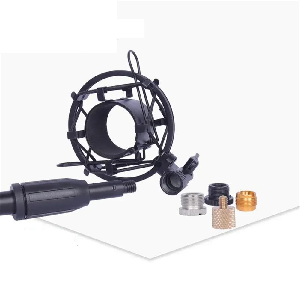 Support de microphone à tête rotative, vis filetée femelle, clip de support de micro, adaptateur de montage, accessoires de microphone