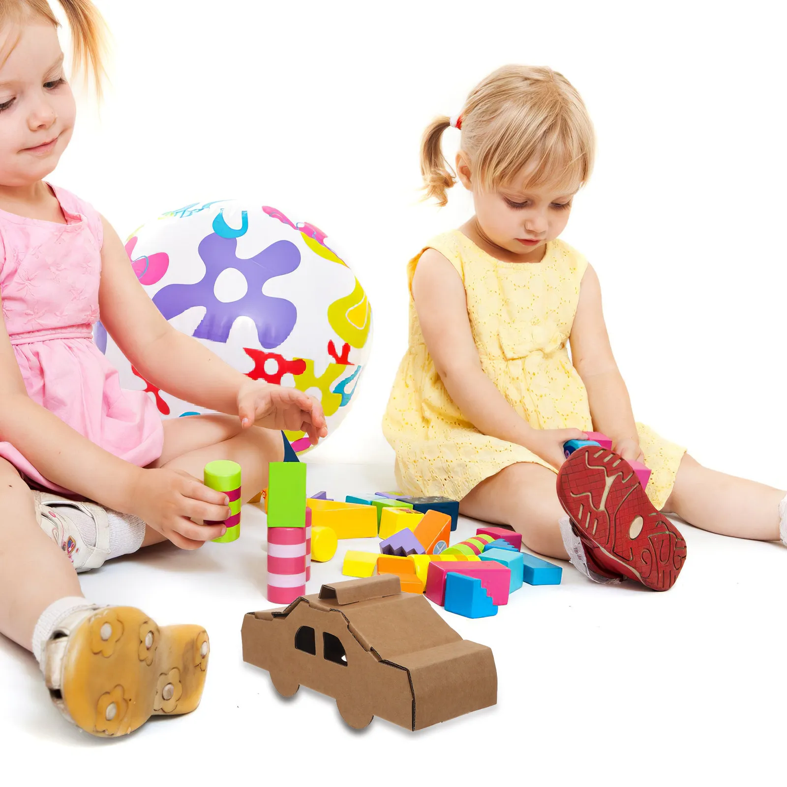 

3Pcs Unfinished Vehicle Paper Models Kit Cardboard DIY Paint Car Assembly Educational Activity Parent Child Bonding