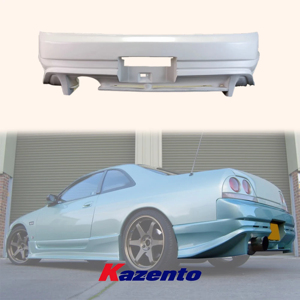 For Nissan Skyline R33 GTST DO Style Fiberglass FRP Unpaint  Rear Bumper