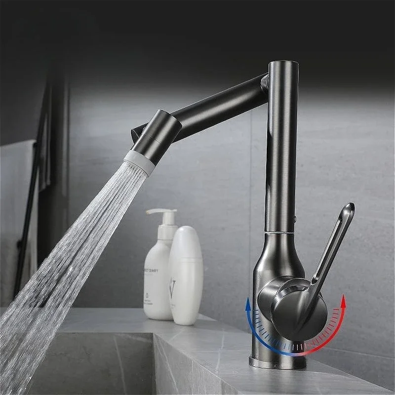 

Смеситель для ванной комнаты из нержавеющей стали, универсальный вращающийся смеситель для умывальника, смеситель для холодной и горячей воды, одна ручка, 2 режима, смеситель-распылитель