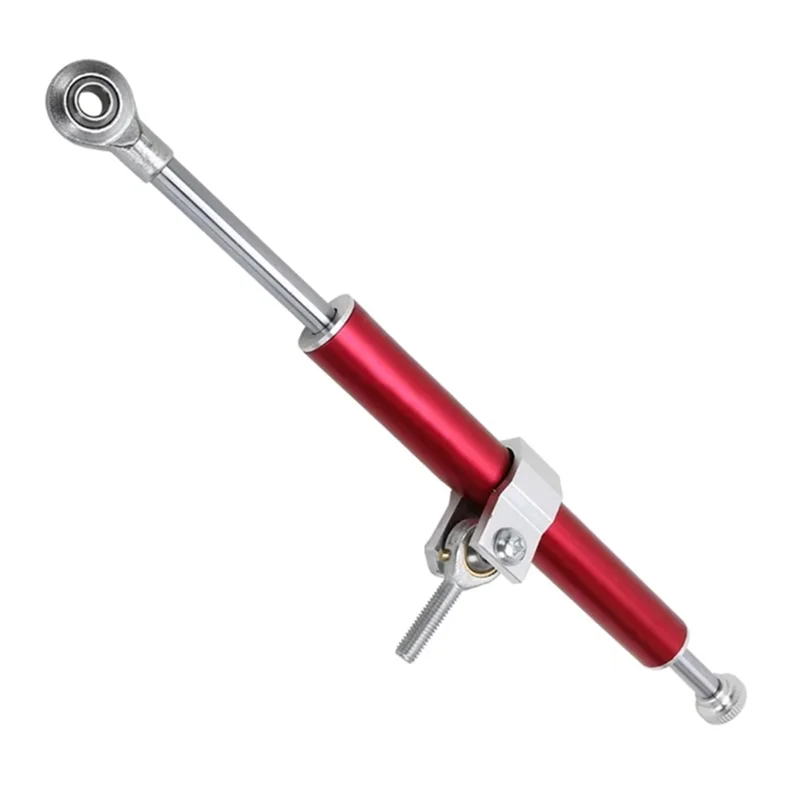 

Motorcycle Steering Damper Stabilizer Damper-Steering Safety Control Shock Absorber Direction Safety Control Red
