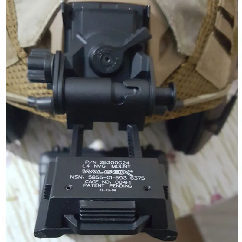 

Tactical Metal Wilcox L4 G24 Helmet NVG Mount Night Vision Fast OPS L4G24 Helmet Parts NVG Mounting Breakaway Base Adapters