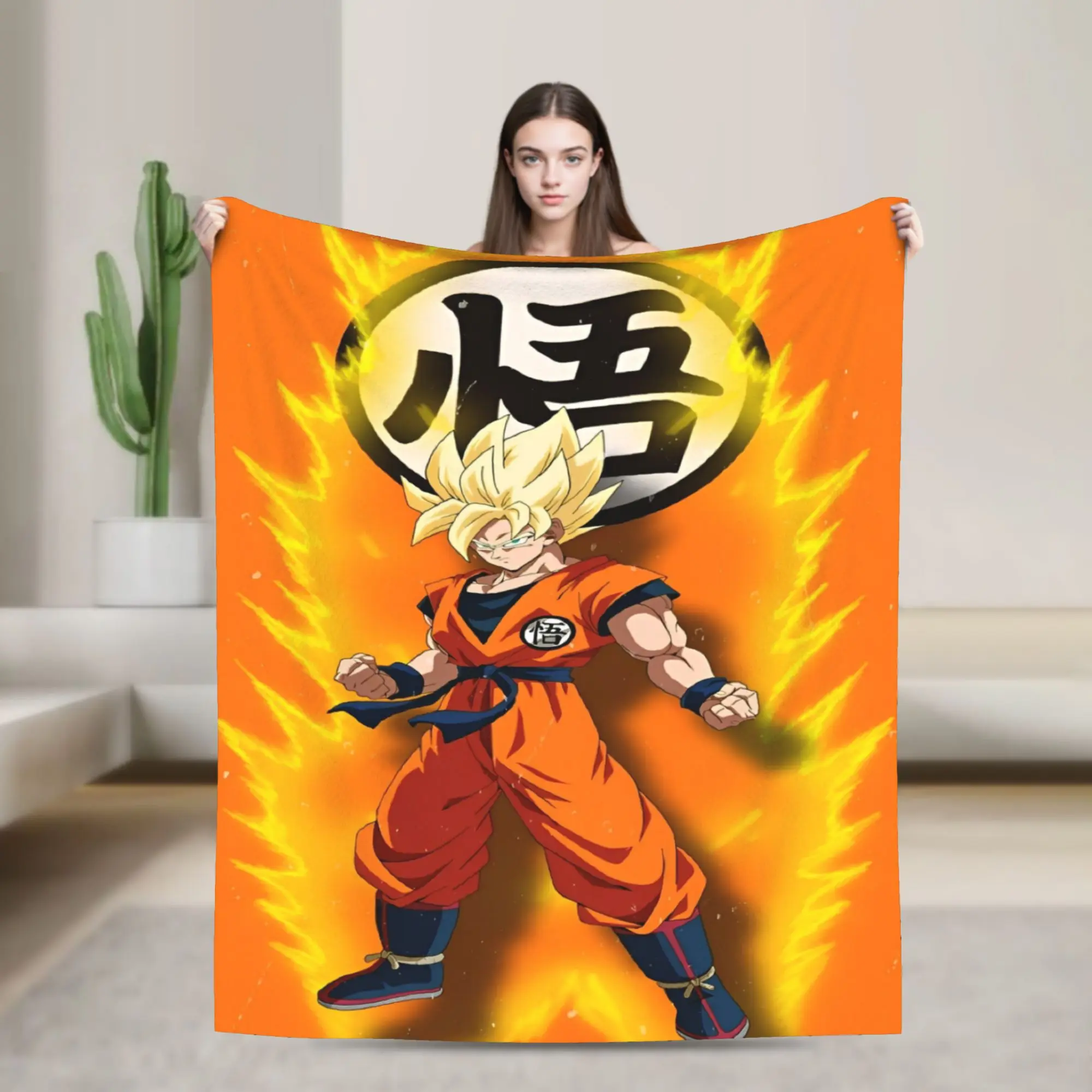 Anime D-Dragons B-Balls (14) Soft Blanket Travel Office Plush Throw Blanket Novelty Couch Chair Flannel Bedspread Sofa Bed Cover