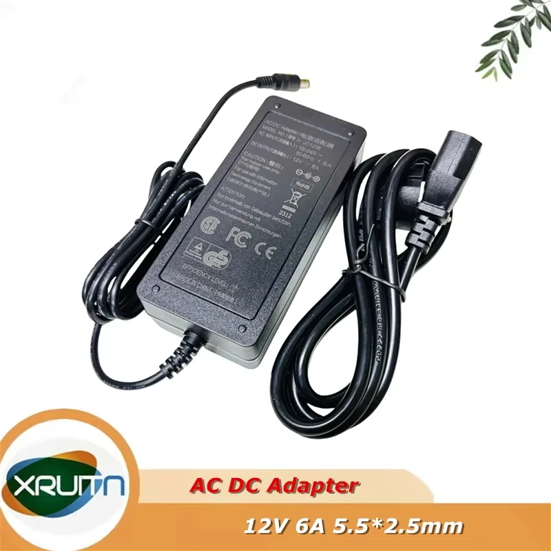 

Зарядное устройство переменного тока 12 В, 6 А, 5,83 А для CISCO 341-100574-01, блок питания Quad Cam Cisco Codec Plus для ACBEL ADF019, наконечник 5,5x2,5 мм