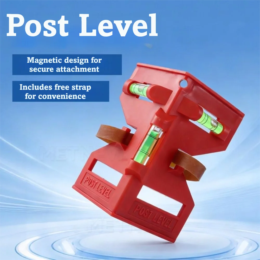 with 3 Bubble Vials Magnetic Column Level Elastic Strap Magnetic Base Adjustable Level Instrument Adjustable Folding