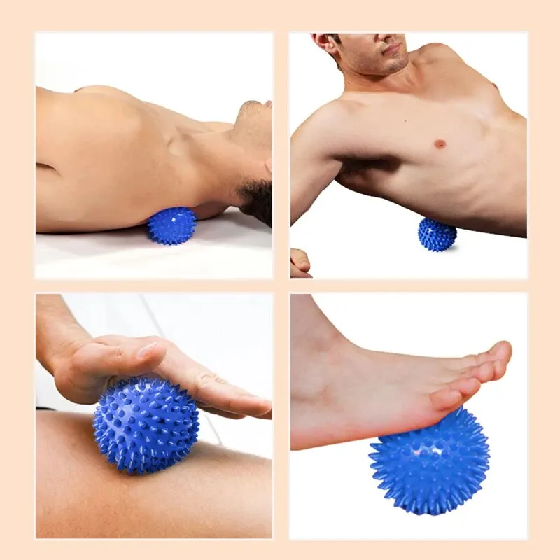 PVC Prick Ball 8cm Yoga Massage Ball Fitness Fascia Ball Grip Ball Sole Hedgehog Ball Yoga Ball